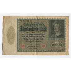 ALEMANIA 1922 10000 MARCOS BILLETE EN BUEN ESTADO